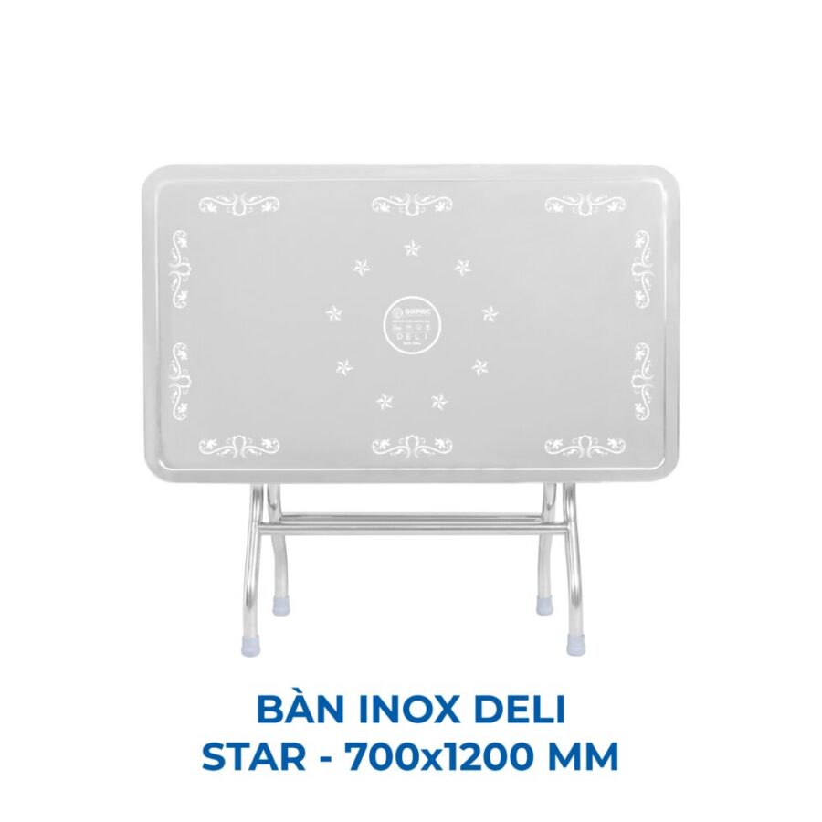 Bàn inox DELI 700 x 1200 mm