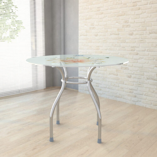 Bàn kiếng Glory 8 tấc chân Pisa