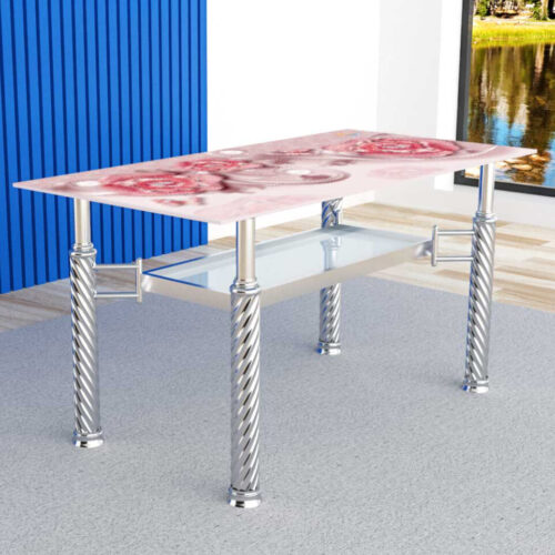 Bàn kiếng nhập 2 tầng chân Tứ quý