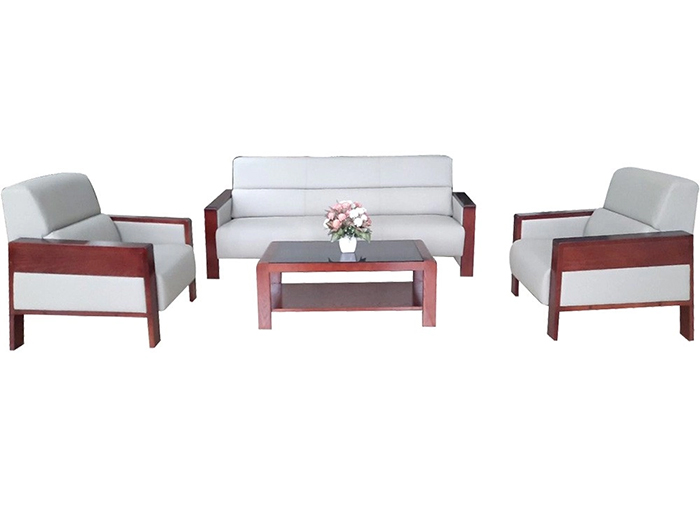 Bộ ghế sofa da văn phòng SF704 chính hãng Hòa Phát tại Cần Thơ
