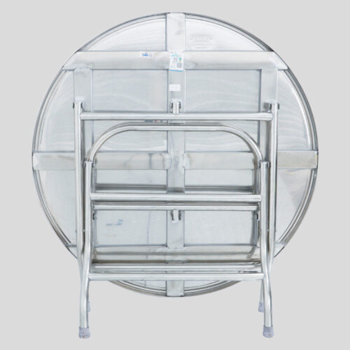 Combo Bàn inox FELIX 1m2 cạnh vuông + 10 Ghế đôn inox FELIX mặt 28 phi 19 bông inox chính hãng tại Cần Thơ