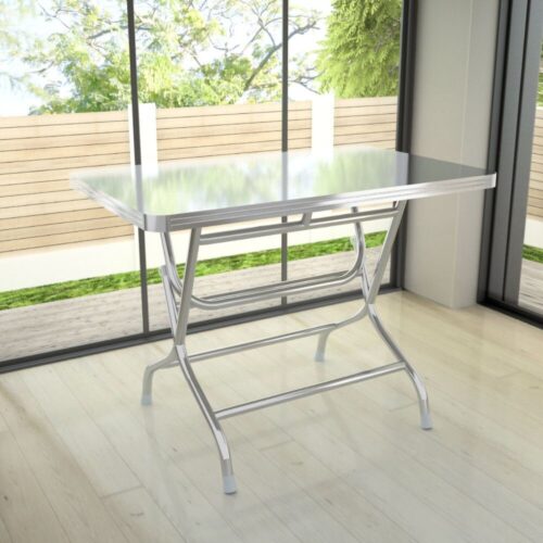 Combo Bàn inox FELIX 201 + 4 Ghế dựa inox Win 7 bi phi 25 inox chính hãng tại Cần Thơ