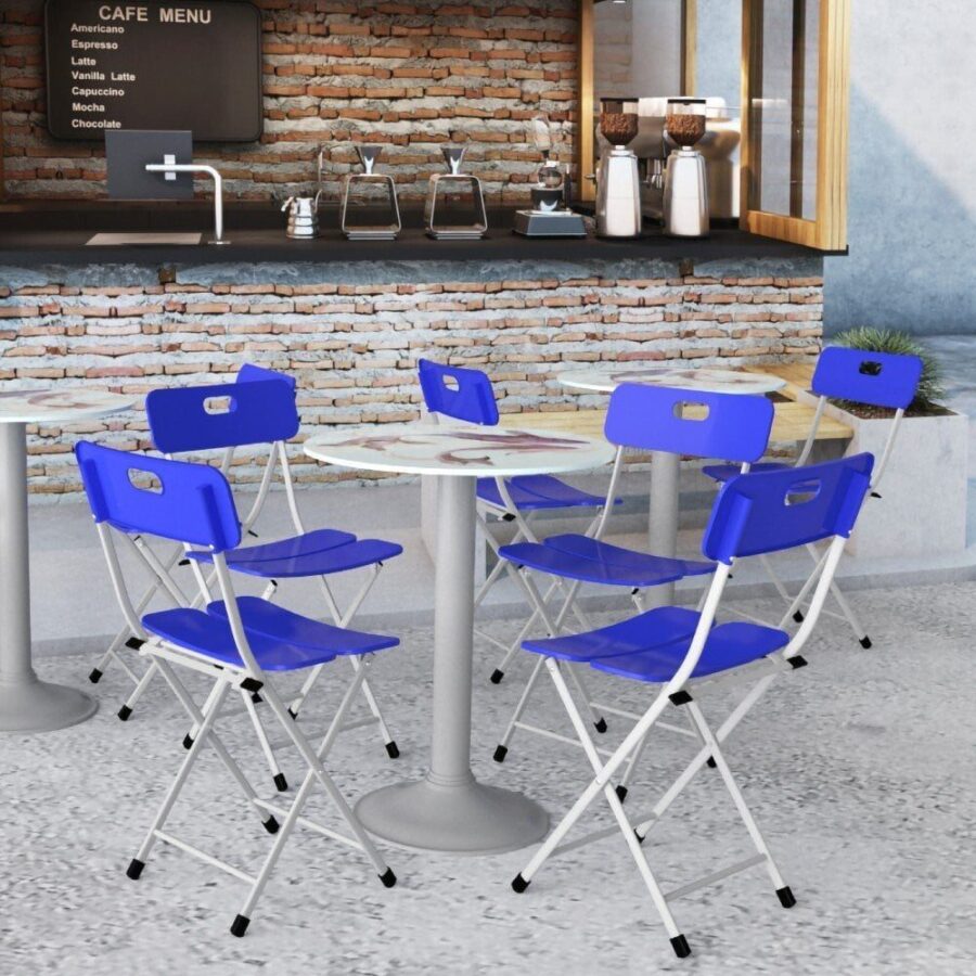 Combo Mặt kiếng Felix 6 tấc tròn in 4D- Chân mâm 1 trụ sắt + 4 Ghế 3 lá chân sắt
