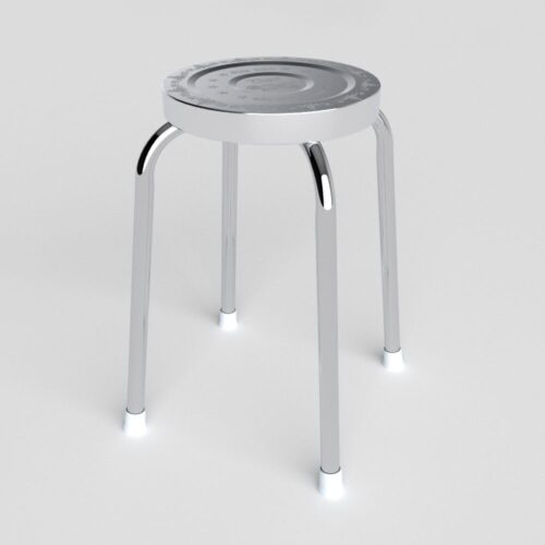 Ghế đẩu inox DELI mặt 30 phi 25