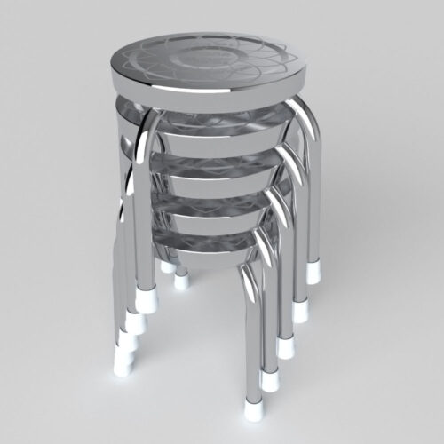 Ghế đẩu inox DONA S mặt 28 phi 25