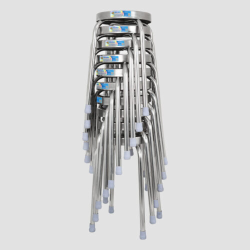 Ghế đẩu inox SUPER mặt 30 phi 25 inox chính hãng tại Cần Thơ