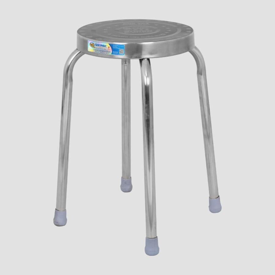 Ghế đẩu inox SUPER mặt 30 phi 25