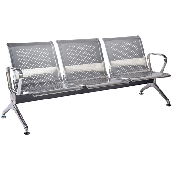 Ghế phòng chờ inox 3 chỗ ngồi PS02-3