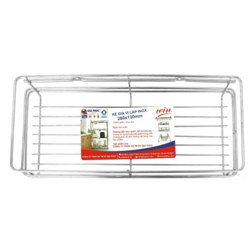 Kệ gia vị inox WIN láp 280x130mm