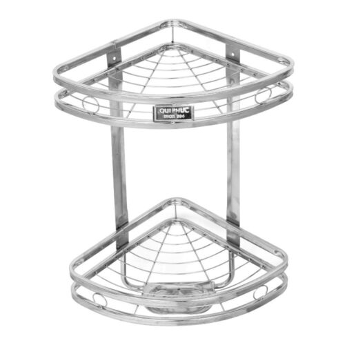 Kệ góc tường inox 304 Dona 2 tầng