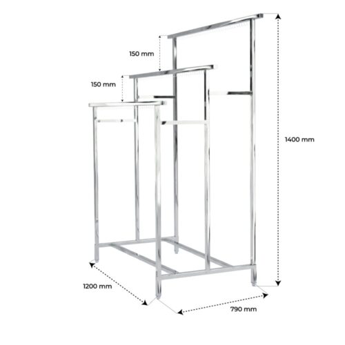 Sào vuông Deli inox inox chính hãng tại Cần Thơ