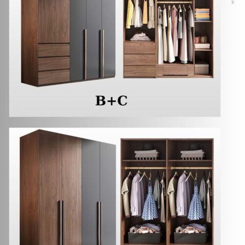 Tủ Áo MDF B+C và A+A