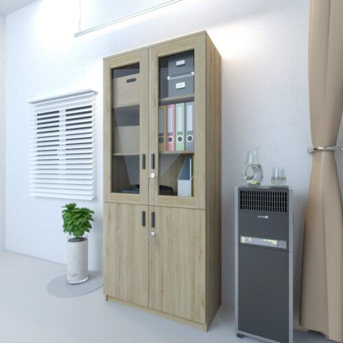 Tủ hồ sơ TU8075-2BT - nội thất giá xưởng Cần Thơ, thiết kế theo yêu cầu