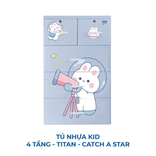 Tủ nhựa KID 4 tầng
