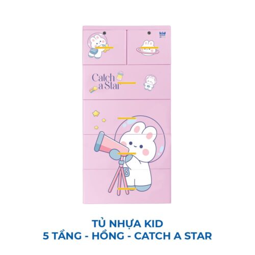Tủ nhựa KID 5 tầng nhựa chính hãng tại Cần Thơ