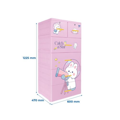 Tủ nhựa KID 5 tầng nhựa chính hãng tại Cần Thơ