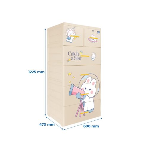 Tủ nhựa KID 5 tầng nhựa chính hãng tại Cần Thơ