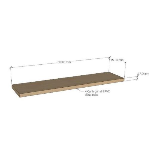 Ván kệ 15 x 60 cm - nội thất giá xưởng Cần Thơ, thiết kế theo yêu cầu